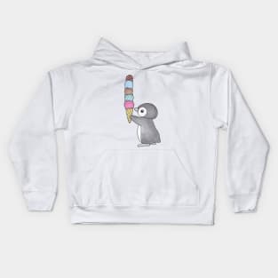 Ice Cream Penguin Kids Hoodie